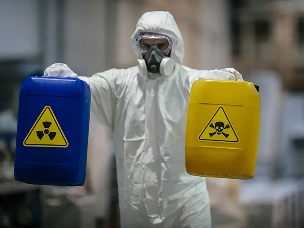 biohazard cleanup professionals at work in Collinsville